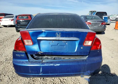 2002 Honda Civic Ex z USA, uszkodzony, nr VIN 2HGES25702H560005